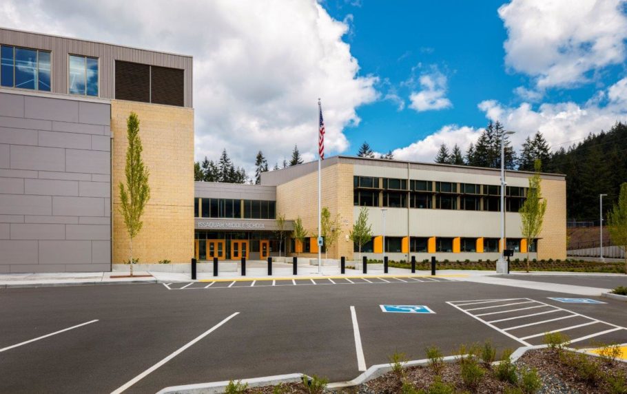 DURANAR GR (graffiti-resistant coating) chosen to protect new middle school